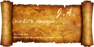 Jurák Amadea névjegykártya